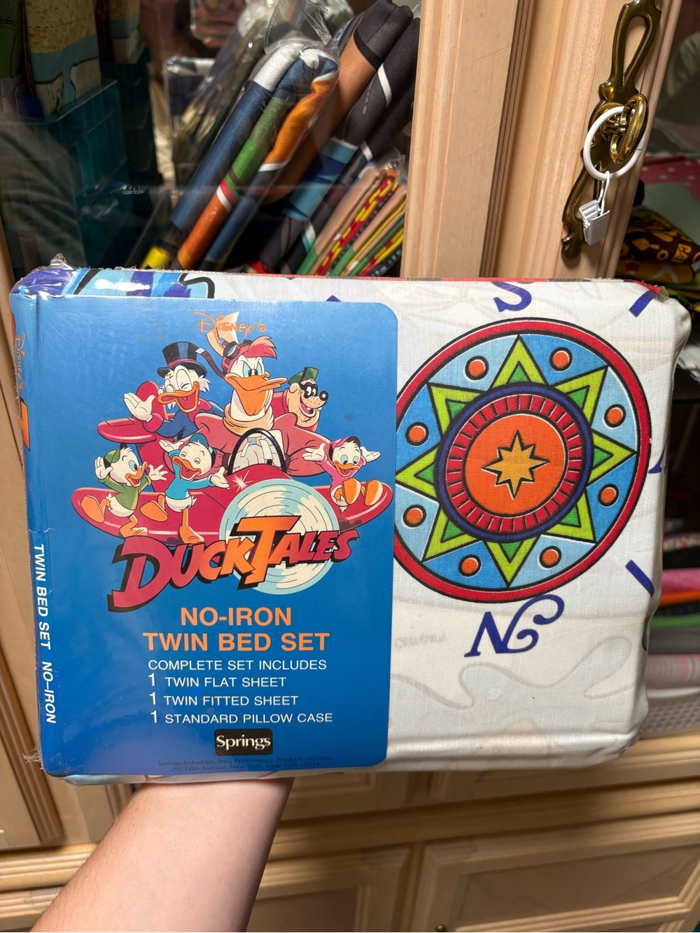 Disney DuckTales Twin Bed Sheet Set - Blue, Red, Green, Orange
